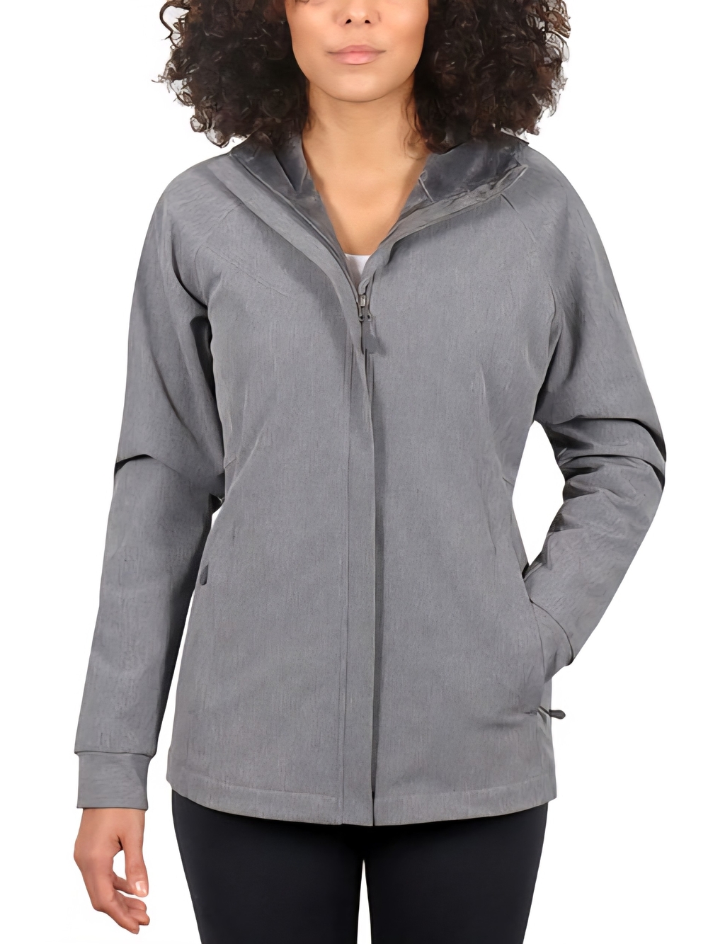 NWT Kirkland Signature Heather Gray Hooded Softshell Jacket XL X-Large